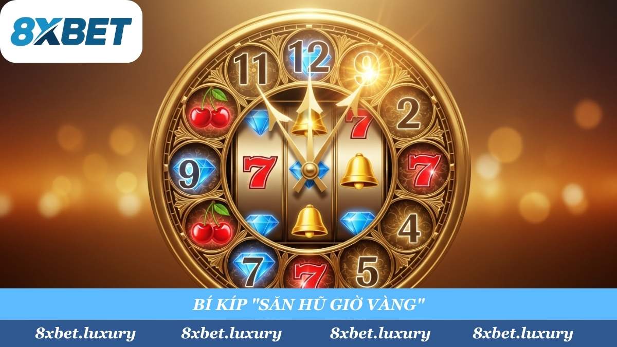 Bí kíp "lão làng" tại 8xbet: "Săn hũ" vào "giờ vàng" (20:00 - 00:00), thời điểm hũ Jackpot "già" và "chín" nhất, dễ "nổ" nhất trong ngày.