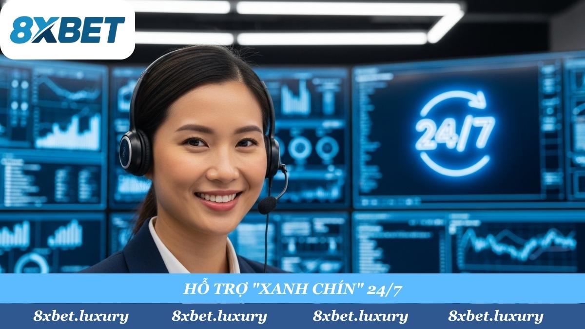 Dù là 3 giờ sáng hay ngày Lễ, Tết, đội ngũ CSKH 8XBET luôn túc trực. Chúng tôi cam kết phản hồi 'tốc độ tên lửa' (dưới 5 giây qua Live Chat) để giải quyết mọi 'biến' của anh em